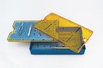 CP1038D2-P/C Sterlization Tray W/Double Mat, Size: 10.0"X 6.0"X 1.5"