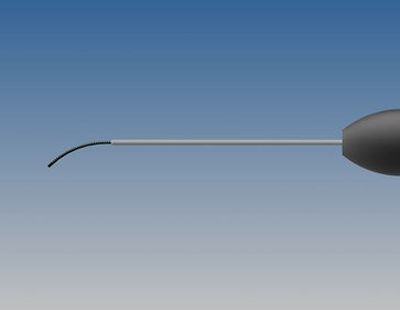 VS0130.25-25G Curved Flexible Tip Laser Probe